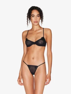 La Perla Sujetador Balconet Negro De Tul Elástico