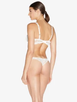 La Perla Sujetador Balconette Con Encaje Leavers De Color Hueso
