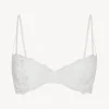 La Perla Sujetador Balconette Hueso Con Tul Bordado