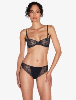 La Perla Sujetador Balconette Onyx Con Tul Bordado