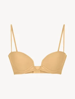 La Perla Sujetador Bandeau Acolchado Con Aros Y Escote En U Color Avellana