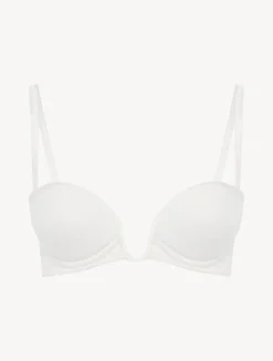 La Perla Sujetador Bandeau Hueso Con Tul Bordado