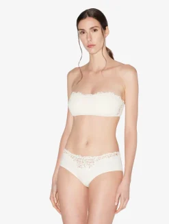 La Perla Sujetador Bandeau Sin Aros Con Macramé Blanquecino