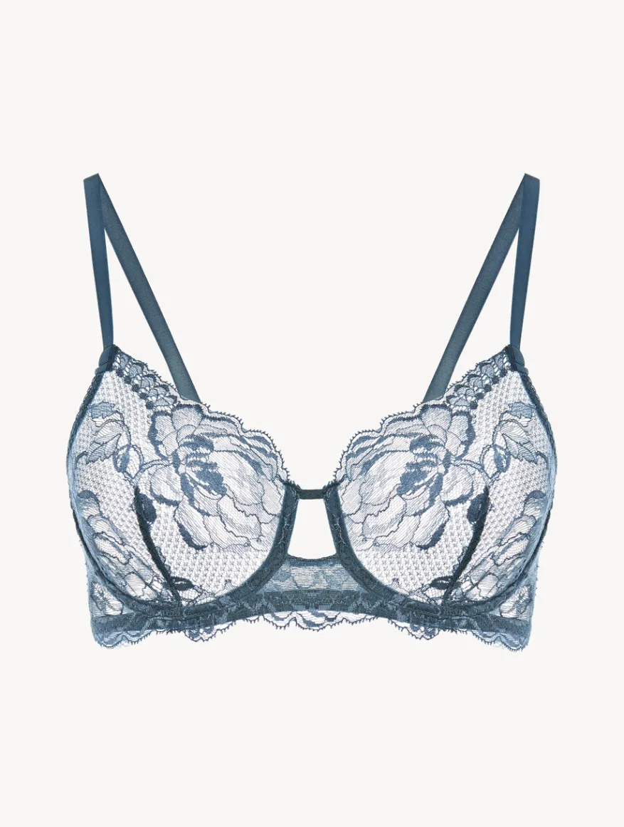 La Perla Sujetador Con Aros De Encaje Azul Oscuro