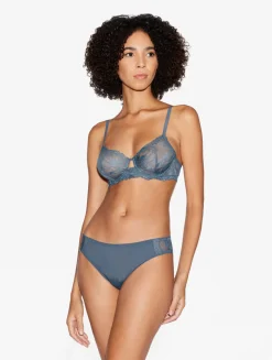 La Perla Sujetador Con Aros De Encaje Azul Oscuro