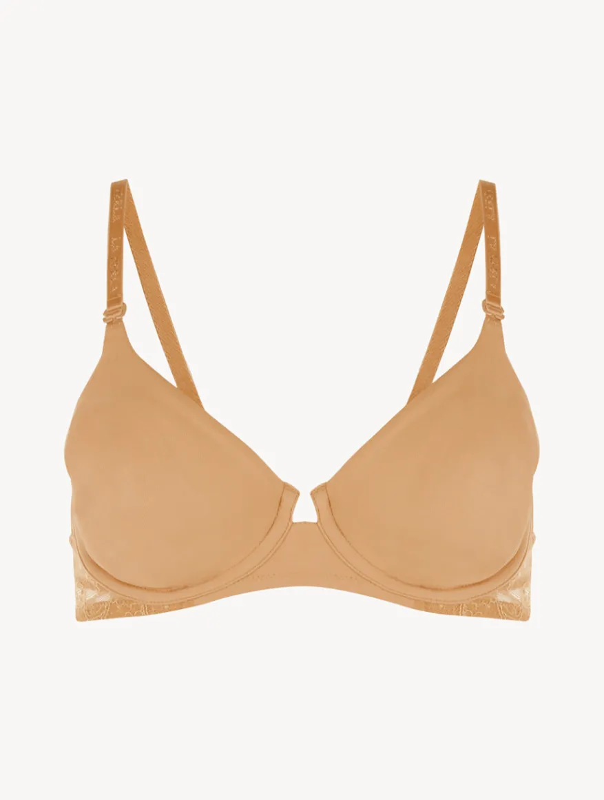 La Perla Sujetador Con Aros De Lycra® Con Encaje Chantilly Color Carne