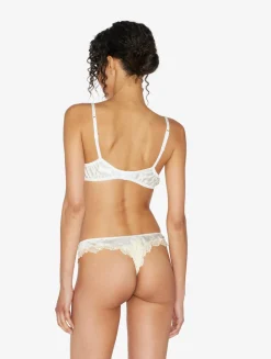 La Perla Sujetador Con Aros De Seda Blanco Con Frastaglio
