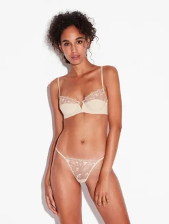 La Perla Sujetador Con Aros Halo Y Ivory Nude Con Tul Bordado