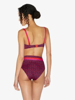 La Perla Sujetador De Bikini Bandeau De Color Rojo Y Azul