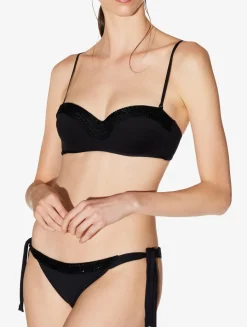 La Perla Sujetador De Bikini Bandeau De Color Con Cuentas