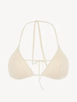 La Perla Sujetador De Bikini De Triángulo De Color Champán Con Cuentas