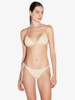 La Perla Sujetador De Bikini De Triángulo De Color Champán Con Cuentas