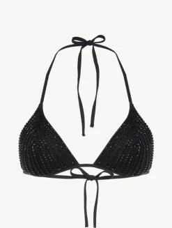 La Perla Sujetador De Bikini De Triángulo De Color Con Cuentas