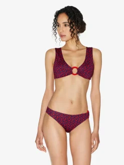 La Perla Sujetador Largo De Bikini De Color Rojo Y Azul