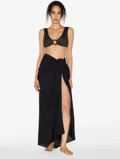 La Perla Sujetador Largo De Bikini De Color Verde Oscuro Y Negro