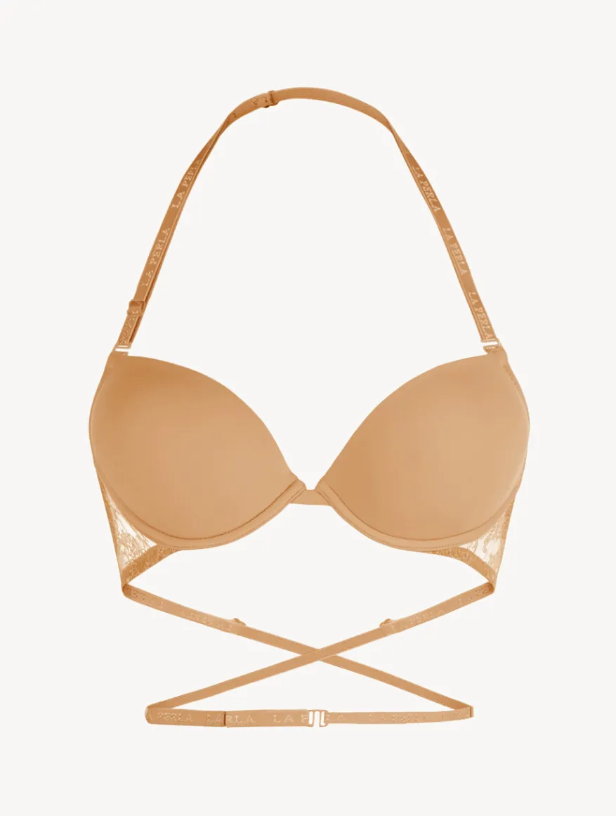 La Perla Sujetador Multifuncional T-shirt De Lycra® Con Encaje Chantilly Color Carne