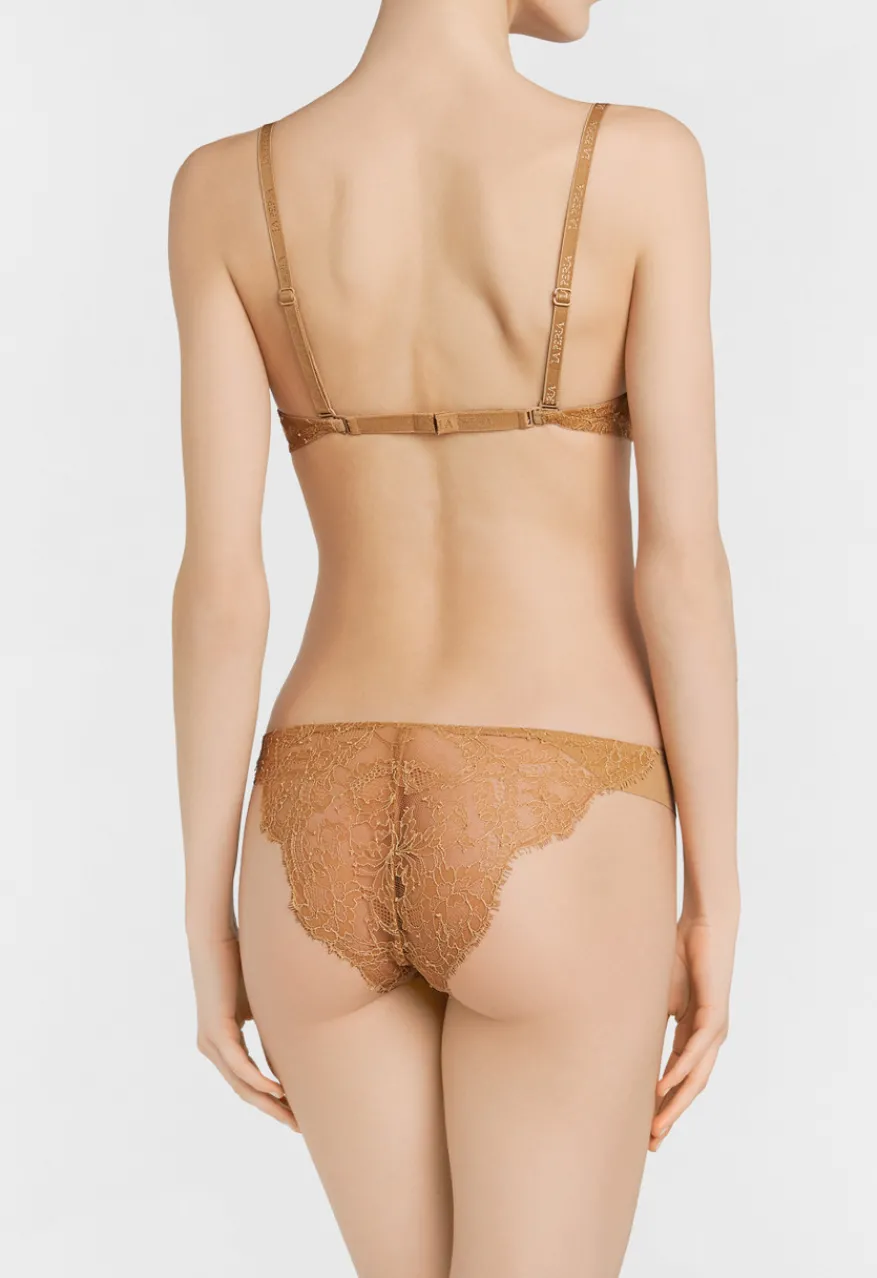 La Perla Sujetador Multifuncional T-shirt De Lycra® Con Encaje Chantilly Color Carne