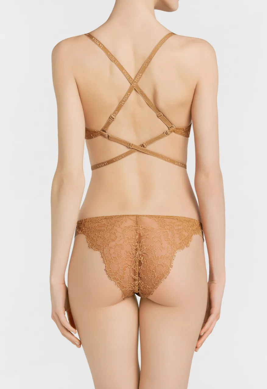 La Perla Sujetador Multifuncional T-shirt De Lycra® Con Encaje Chantilly Color Carne