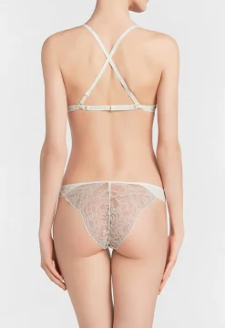 La Perla Sujetador Multifuncional T-shirt De Lycra® Con Encaje Chantilly Color Blanco