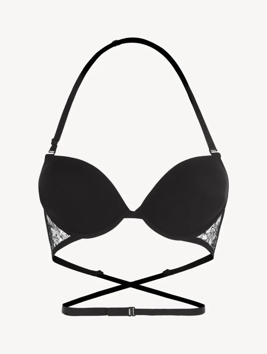 La Perla Sujetador Multifuncional T-shirt De Lycra® Con Encaje Chantilly Color Negro