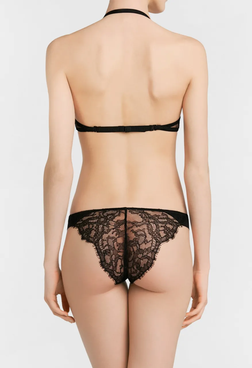La Perla Sujetador Multifuncional T-shirt De Lycra® Con Encaje Chantilly Color Negro