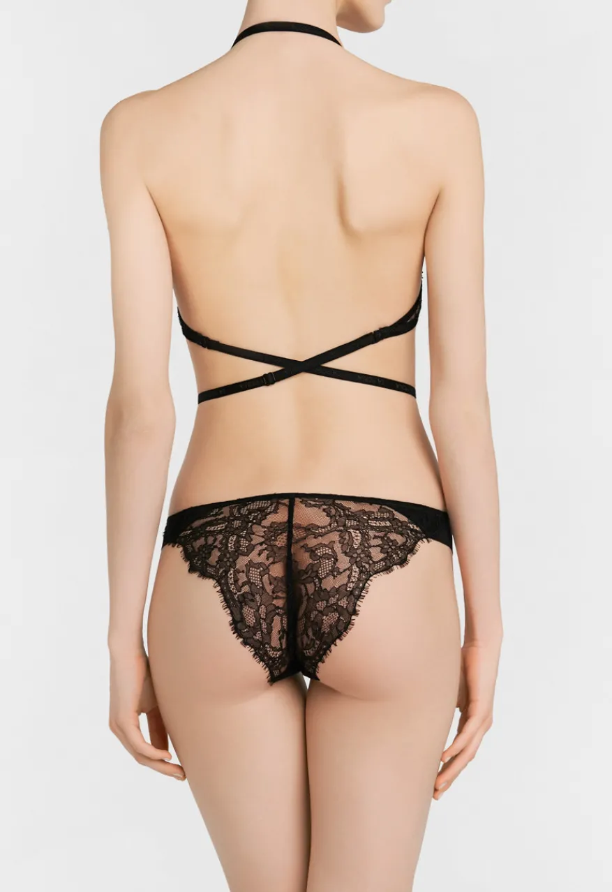 La Perla Sujetador Multifuncional T-shirt De Lycra® Con Encaje Chantilly Color Negro