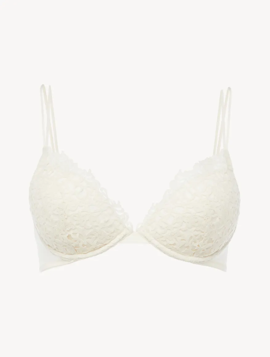 La Perla Sujetador Push Up Blanquecino Con Macramé