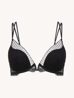 La Perla Sujetador Push Up Con Aro Y Encaje Leavers