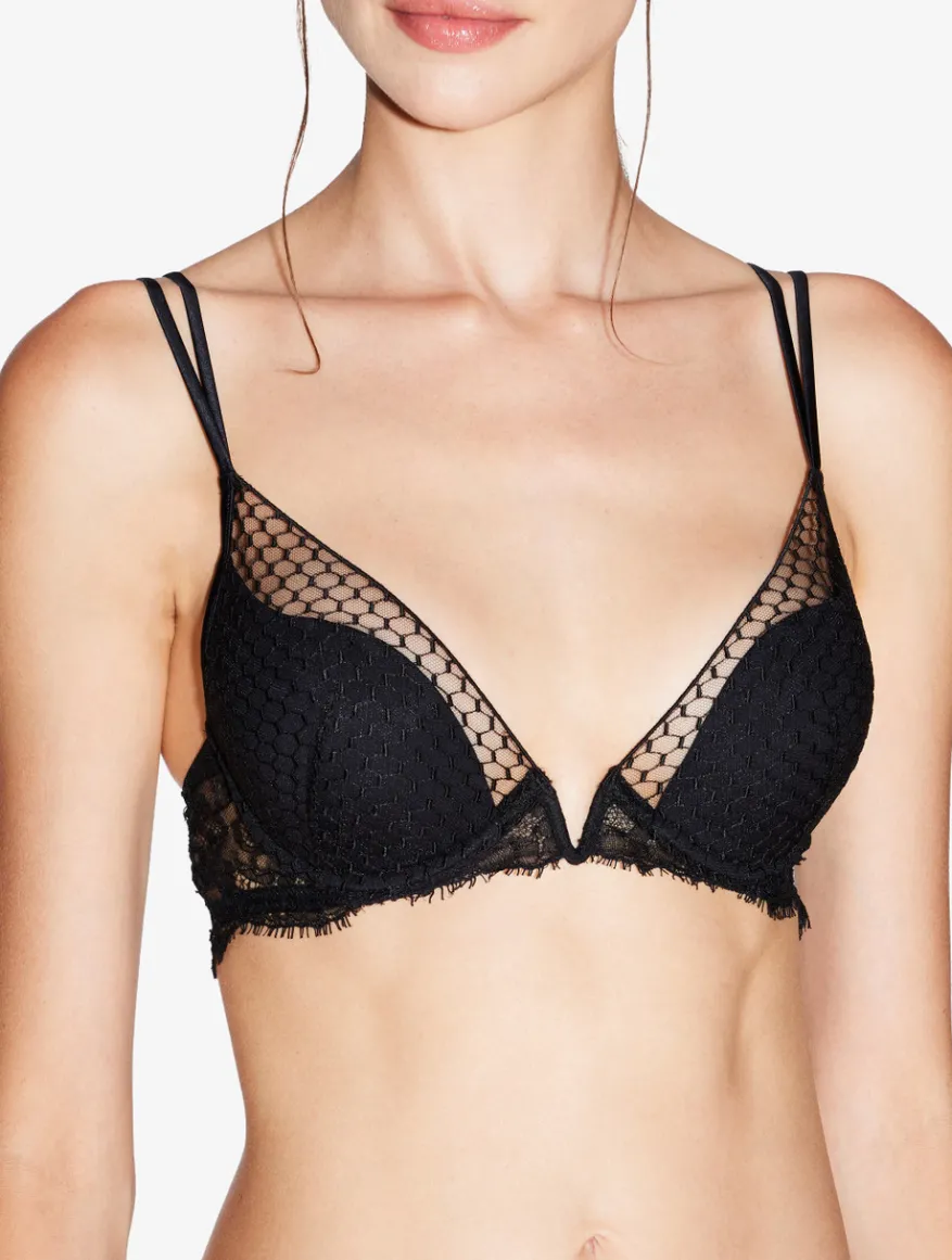 La Perla Sujetador Push Up Con Aro Y Encaje Leavers