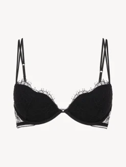La Perla Sujetador Push Up Con Encaje De Color Ónix