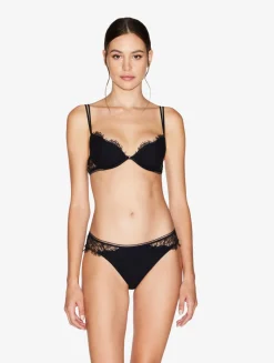 La Perla Sujetador Push Up Con Encaje De Color Ónix