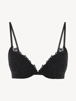 La Perla Sujetador Push Up Negro Con Macramé