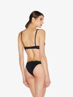 La Perla Sujetador Push Up Negro Con Macramé
