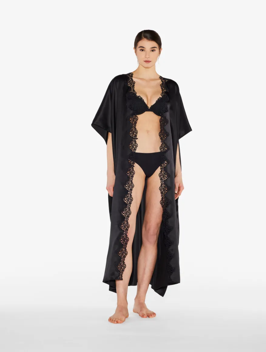 La Perla Sujetador Push Up Negro Con Macramé
