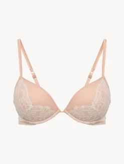 La Perla Sujetador Push-Up De Color Claro Y Rosa Nude Con Encaje Leavers