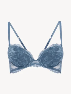 La Perla Sujetador Push-up De Encaje Azul Oscuro