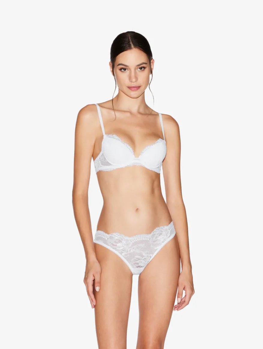 La Perla Sujetador Push-up De Encaje Blanco