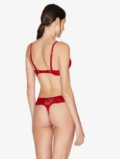 La Perla Sujetador Push-up De Encaje Rojo