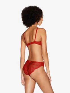 La Perla Sujetador Sin Aros De Encaje Rojo