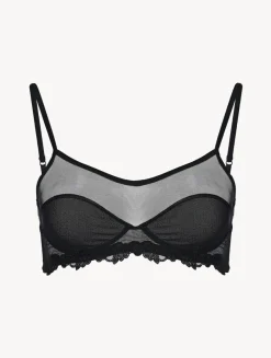 La Perla Sujetador Tipo Bralette De Tul Elástico Negro