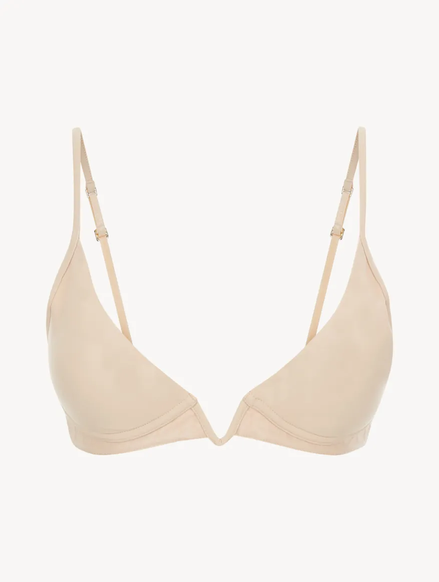 La Perla Sujetador Triangular Acolchado Sin Aro Y Escote En V Color Leche