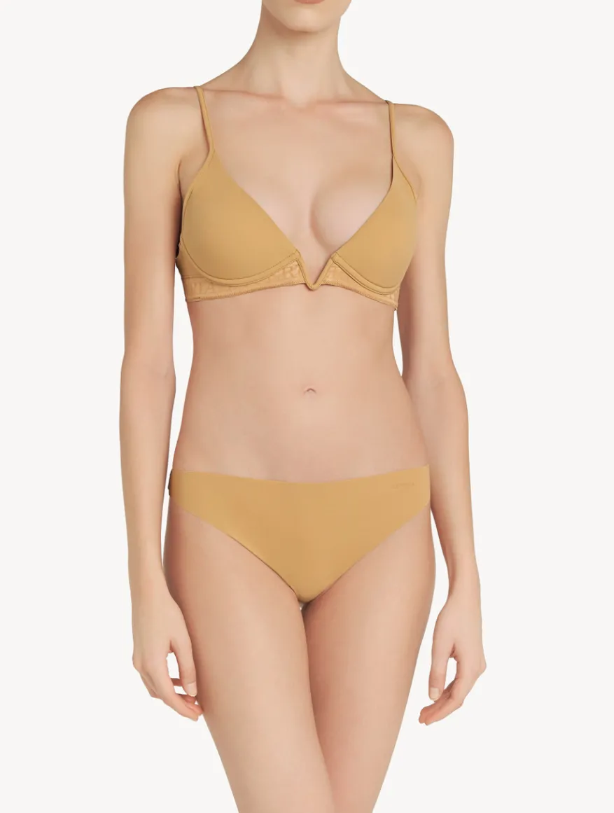 La Perla Sujetador Triangular Acolchado Sin Aro Y Escote En V Color Avellana