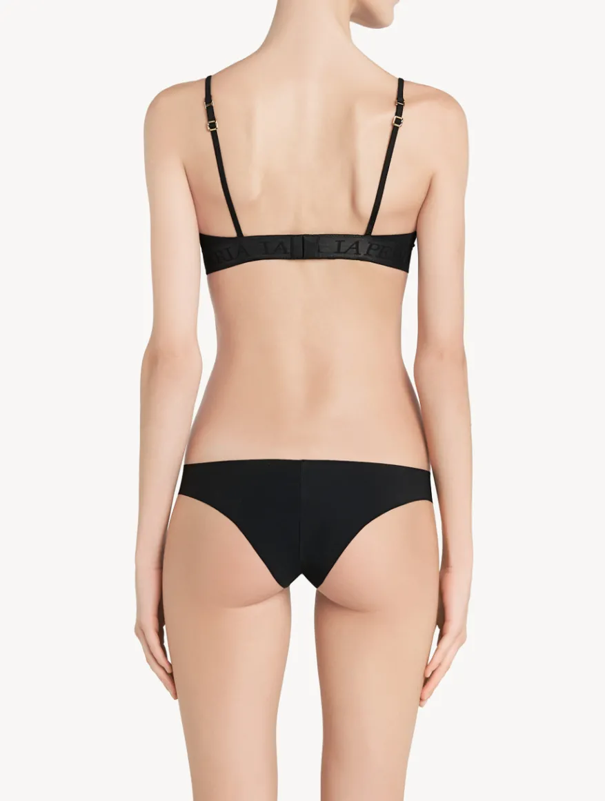 La Perla Sujetador Triangular Acolchado Sin Aro Y Escote En V Color Negro