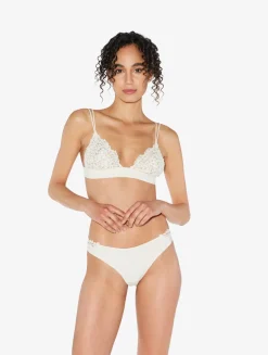 La Perla Sujetador Triangular Blanquecino Con Macramé