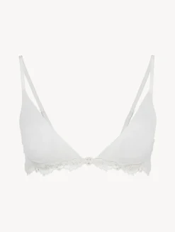 La Perla Sujetador Triangular De Tul Elástico Blanquecino Transparente