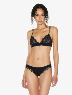 La Perla Sujetador Triangular Negro Con Macramé