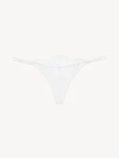 La Perla Tanga Blanquecino De Encaje Leavers