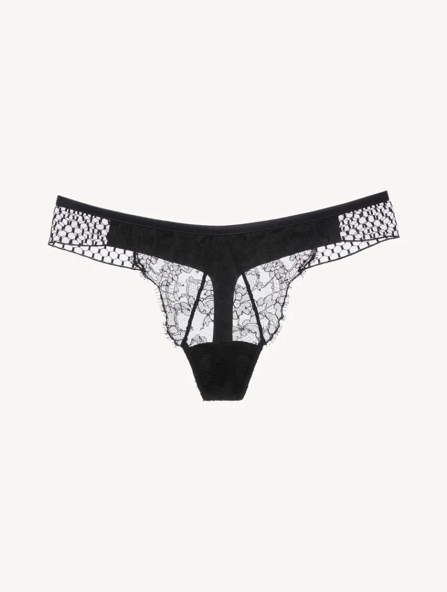 La Perla Tanga Con Encaje Leavers