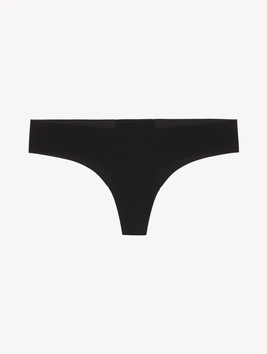 La Perla Tanga Cortado Con Láser Color Negro