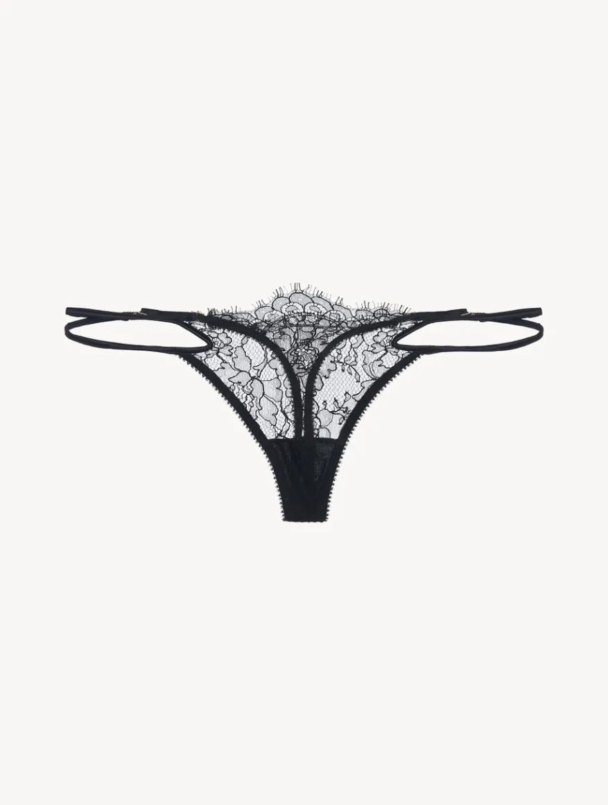 La Perla Tanga De Encaje De Color